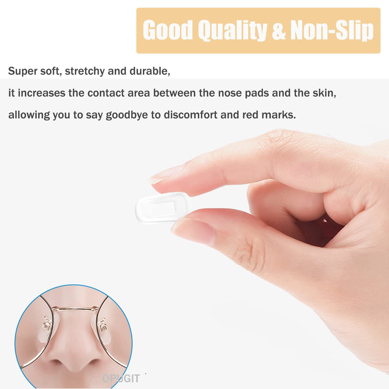 [Australia] - Eyeglass Nose Pad Covers, Slip-on Silicone Nose Pad for Glasses, Soft Eyeglass Repair Kit with Nose Piece pads, Anti-slip Eyewear Protective Covers Nose Bridge Pads(White,5 Pairs) White M size 