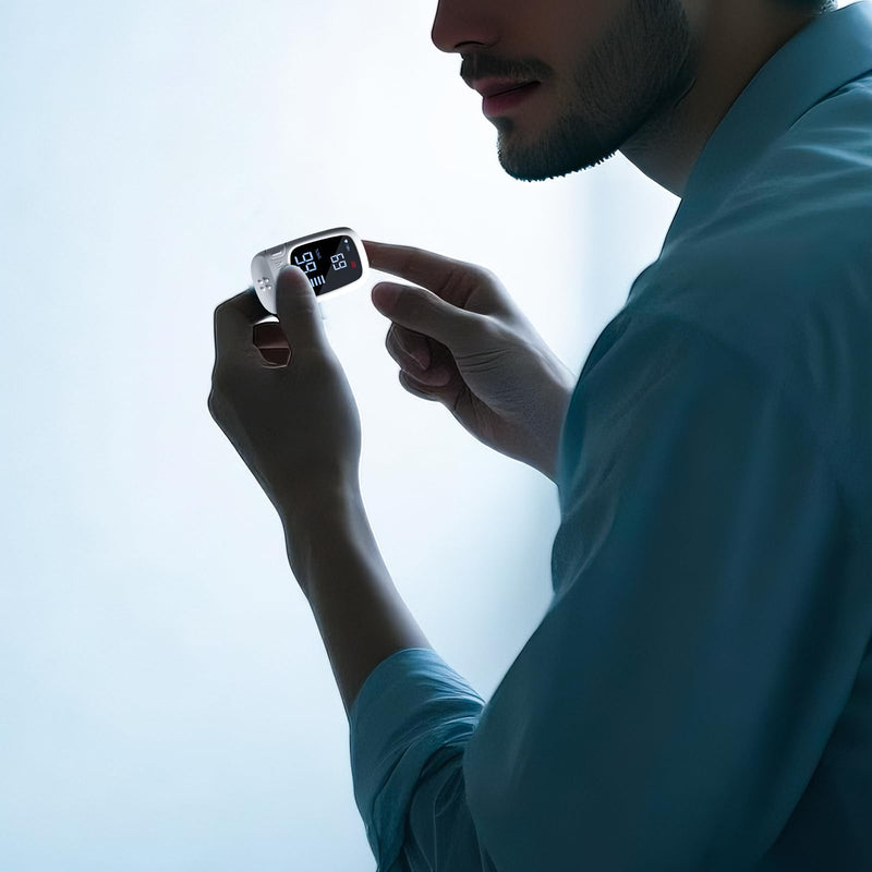 Fingertip Pulse Oximeter with Large LED Display, Accurate Spo2 & Heart Rate Monitor for Home Use, Sports, and Outdoor Activities