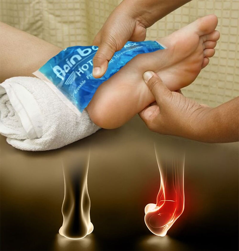 [Australia] - Soft Ice Packs Reusable Gel Pack 2, Hot and Cold Gel Ice Packs for Injuries, Headaches, Joint Pain Relief, Comfort Ice Gel Pack Flexible Therapy on Neck, Ankle, Knee, Leg, Shoulder, Elbow, Wrist, Feet 9.8" X 4.3" - 2 Ice Packs 