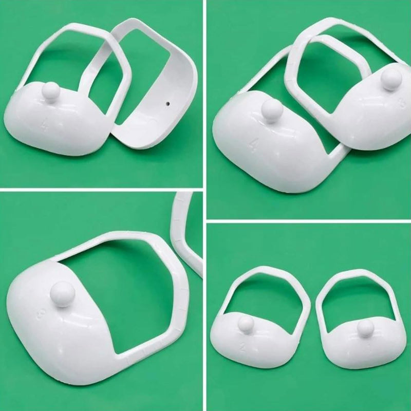 [Australia] - Beard stencils, beard stencil, chin beard, beard stencil for men, beard styling stencil, shaving aid for men, accessories for beard contours, shaving template, beard shaping and styling tool, 5 pieces white Tokaneit 