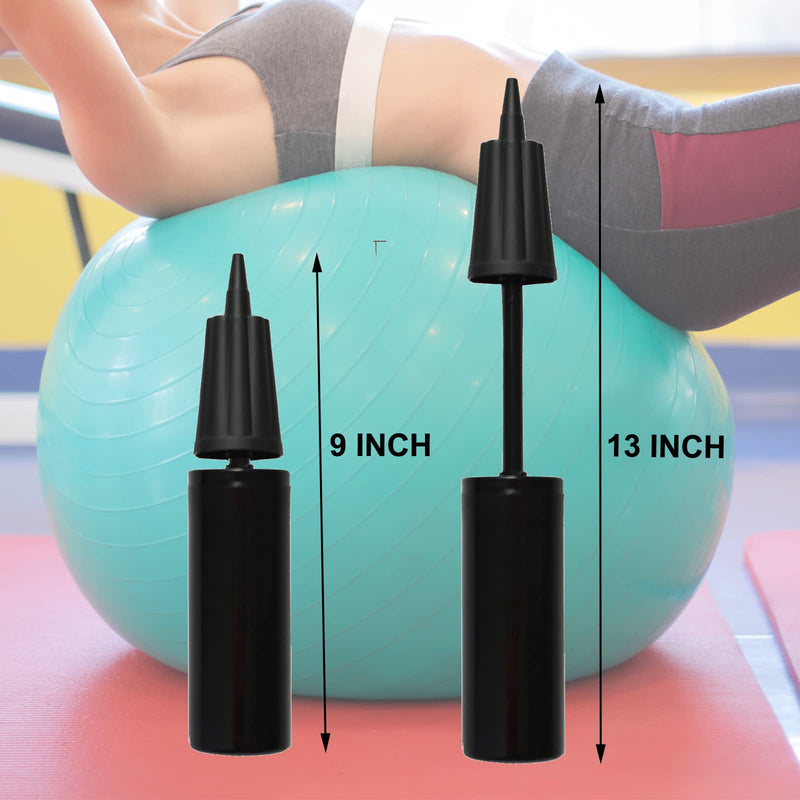 [Australia] - Hand Air Pump,Two-Way Hand Yoga Ball Pump, 9 Inch Double Action Hand Pump Inflator for Exercise Balls, Swimming Ring,Balloons and Inflatable Balls 