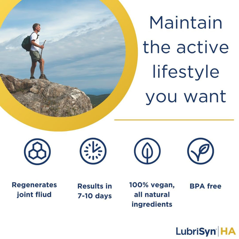 [Australia] - LubriSynHA Joint Supplement, Grape Flavor, 11.5oz ‚Äì All-Natural, High-Molecular Weight Hyaluronic Acid - Joint Support for Women & Men ‚Äì Promotes Healthy Joint Function, Made in USA, 100% Vegan 