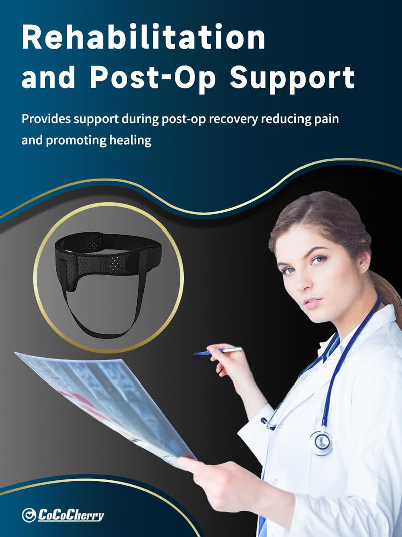 Hernia Support for Men, Hernia Belt for Men, Inguinal Hernia Support for Men, Truss for Hernia, Pain Relief Recovery Strap with 2 Removable Compression Pads Comfortable Material (XL) X-Large