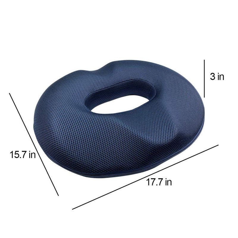 [Australia] - LittleJimmy Donut Pillow, Large Donut Seat Cushion for Relief Tailbone Pain, Hemmoroid Treatment, Bed Sores, Prostate, Coccyx, Sciatica, Pregnancy, Postpartum, Ergonomic Design (Mesh Cover for Male) Mesh Cover for Male 