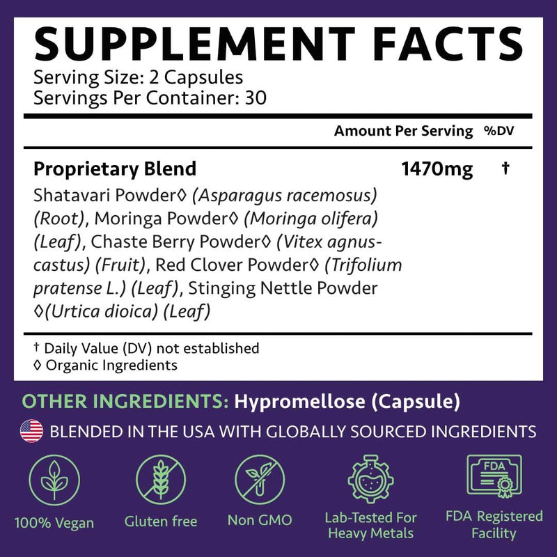 [Australia] - Ayurvedic Preconception Cleanse | Ovarian & Uterus Cleanse for Hormonal Balance | Birth Control Cleanse | PCOS Supplements | Cycle Regularity | with Stinging Nettle, Red Clover | 30 Day Supply Pre Conception Cleanse 120 Count (Pack of 1) 