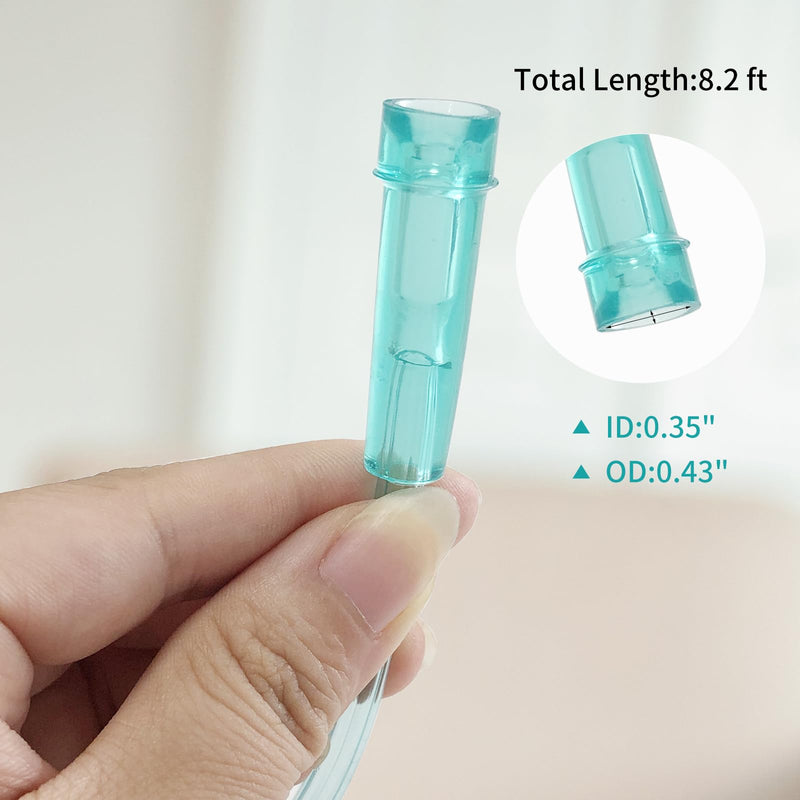 [Australia] - 5 Pack Soft Oxygen Nasal Cannula for Adult, 8.2 feet Standard Nasal Cannula Tubing for Oxygen Concentrator, Oxygen Tubing for Kink Resistant, Lightweight Adult Size 5 pack 