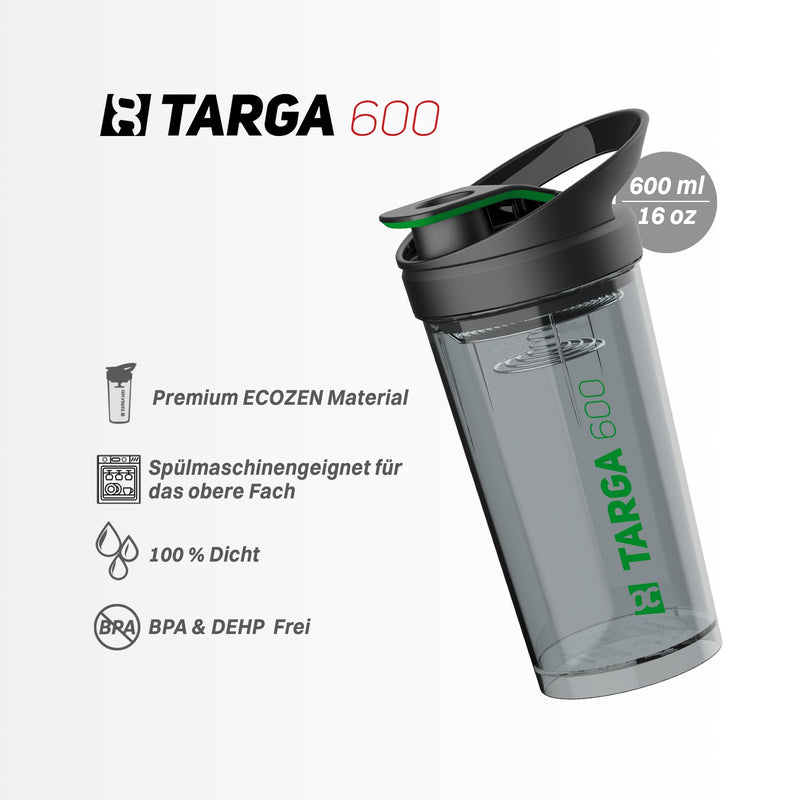 [Australia] - ROCKITZ Protein Shaker 500ml with a unique concept - dense + easy cleaning + protein mixing spring = perfectly creamy shakes without lumps - Premium Fitness Shaker Protein Shake Black | Red 500 ml 