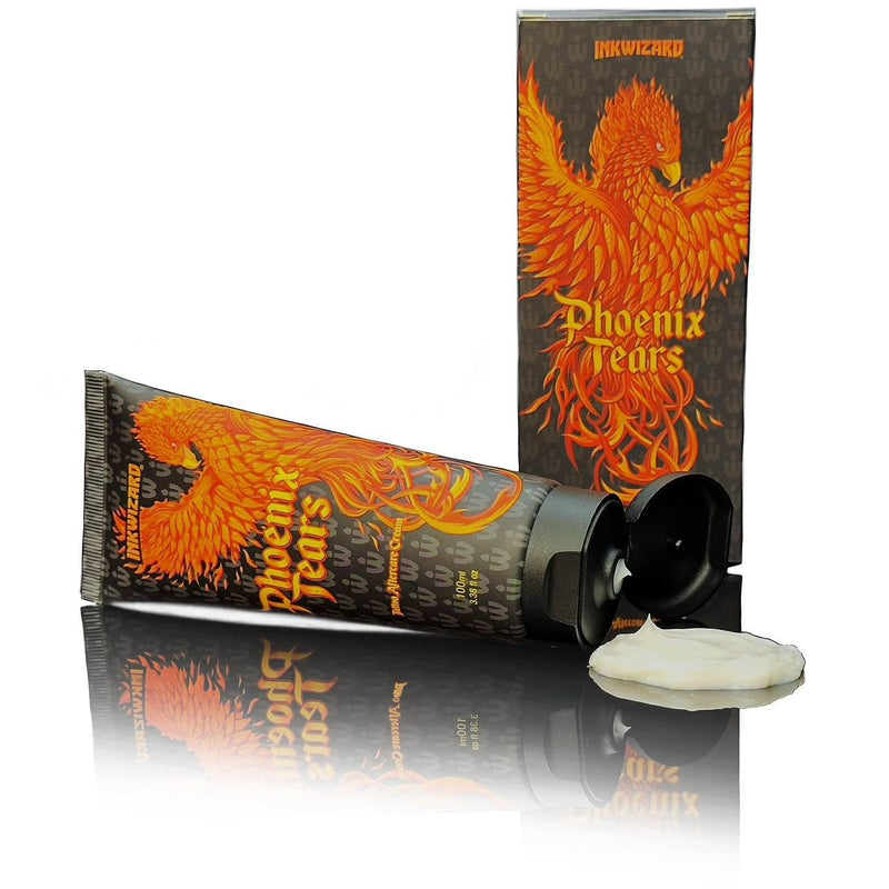 [Australia] - Phoenix Tears Tattoo Aftercare Cream with CleanSkin Cleansing Green Soap Wipes for Tattooing (pack of 3) 