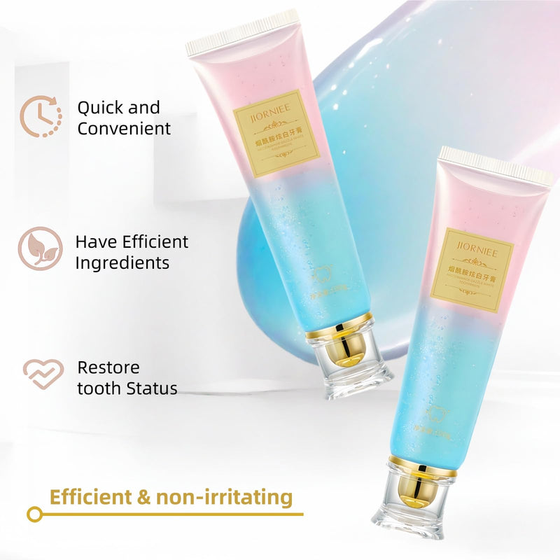 2 Pcs Niacinamide Whitening Toothpaste, Deep Stain Removal Fresh Breath Triple Oral Care Radiant Toothpaste. 2