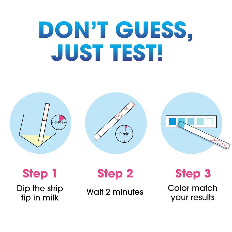 Papablic 24Pcs Alcohol Test Strips for Breastmilk, Quick Results in 2 Minutes Breast Milk Alcohol Test Strips for Breastfeeding Moms at Home Holiday Party 24 Count (Pack of 1)