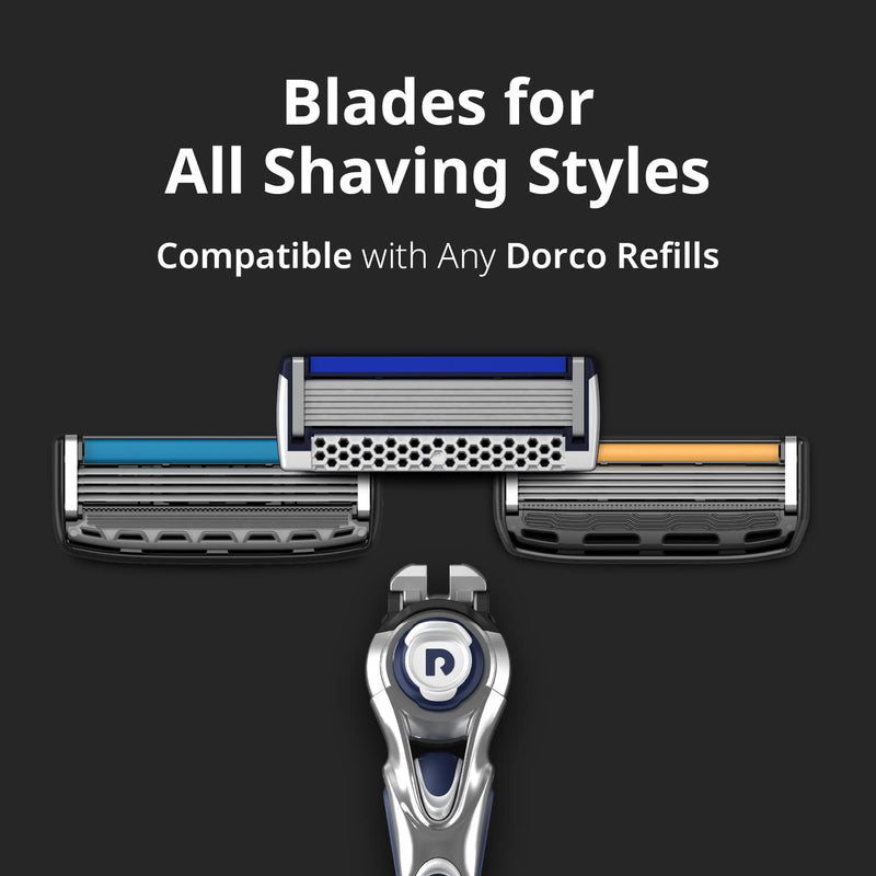 [Australia] - Dorco Pace 7 - World's First and Only Seven Blade Razor - 12 Cartridges (No Handle) 4 Count (Pack of 3) 