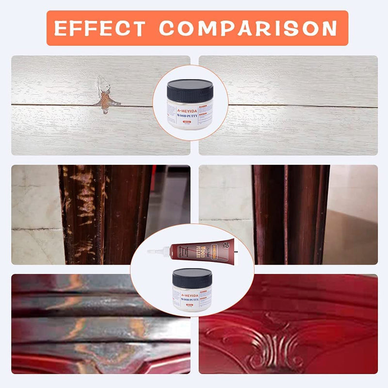 [Australia] - Wood Furniture Repair Kit - 18 Colors Wood Filler Hardwood Laminate Vinyl Floor Repair Kit Wood Putty Cabinet Touch Up Kit - Cover Scratches, Stains, Holes for Table, Door, Veneer, Cherry, Walnut 