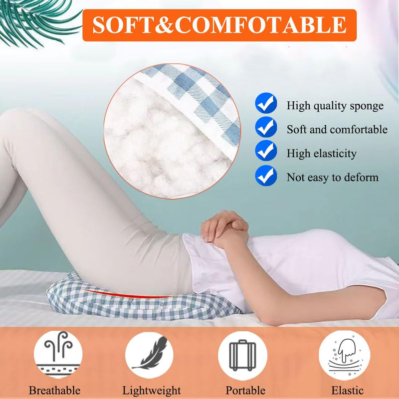 [Australia] - WEEOATAR Anti-Bedsore Cushion Pressure Ulcer Cushion Donut Pillow,Soft,Breathable and Pressure Relief Sciatica Pillow Anti-Decubitus Pad for Seniors,Pregnant and Post-Surgery(Green&White,L) Green&white Large 