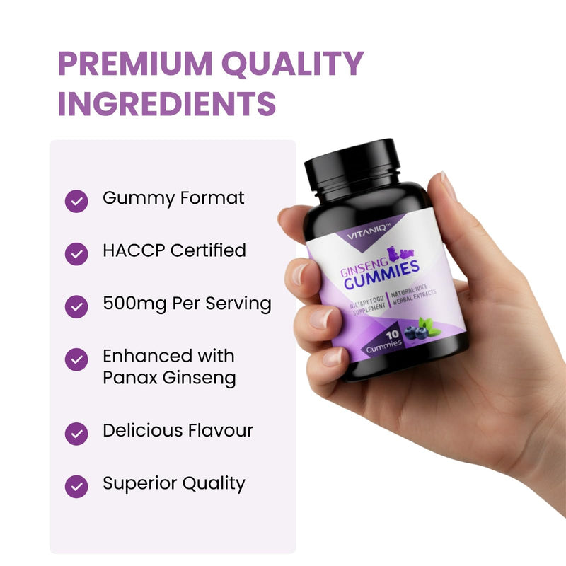 500mg Gummy | Stronger | Longer | Harder | Performance | Extra Strength Enhancing Gummies, Stamina Endurance Booster Supplement for Men | 10 Ginseng Gummy