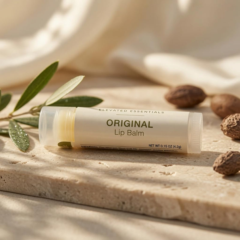 Lip Balm with Olive Oil, Beeswax, Calendula and Vitamin E