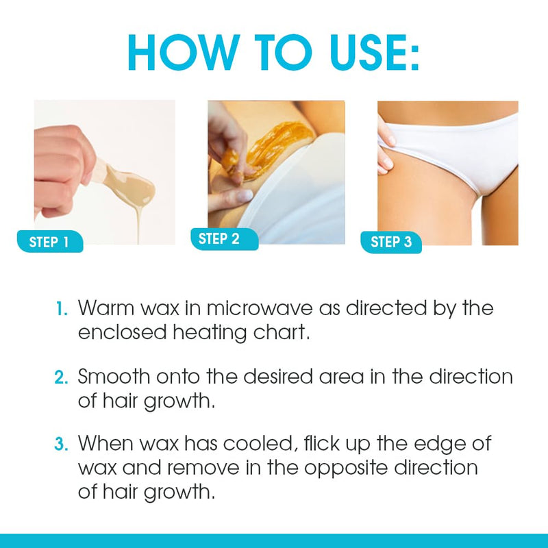 [Australia] - Surgi Wax Brazilian Hard Wax Waxing Kit for Private Parts, 4 Ounce Boxes (Pack of 3) 