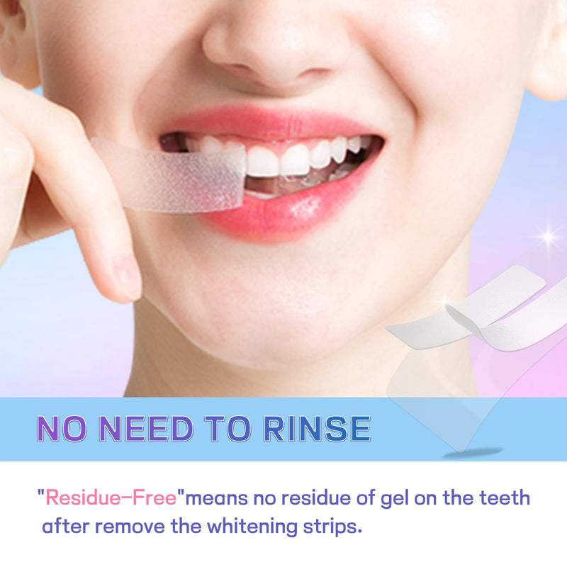[Australia] - Professional Teeth Whitening Strips with Hydrogen Peroxide, Mint Flavor Whitening Strips, Residue-Free Gel Technology,28 Strips 14 Treatment for Sensitive Teeth 