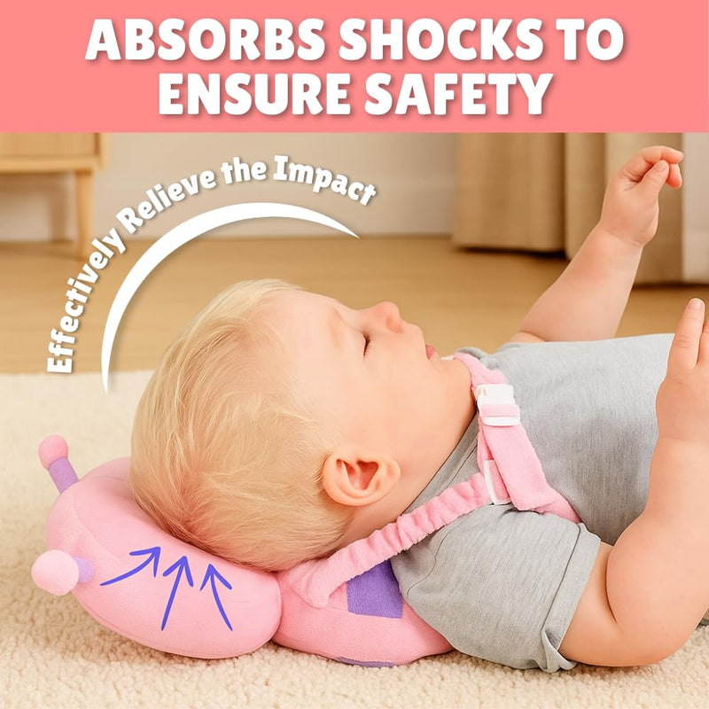 [Australia] - Baby Fall Back Head Protector, Headprotector for Baby Walking Safety Pad Backpack for 0-36 Months Babies Learning Walking Crawling, Head Protection Pad - (Butterfly) Butterfly 