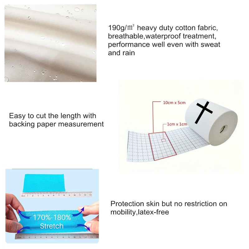[Australia] - Faith Cross Turf Tape Football - Extra Wide Christian Athletic Turf Tape - Ultra Sticky & Latex Free, Protects from Turf Burn, Waterproof & Flexible (White, 4 inch) White 