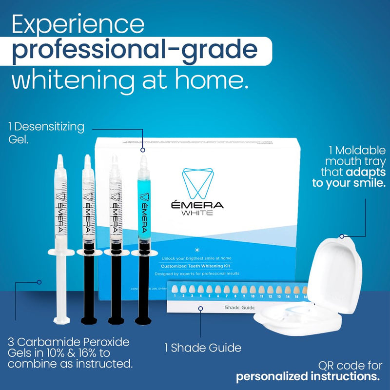 [Australia] - Emerawhite Teeth Whitening Kit - Personalized 9-Day Tooth Whitener - Professional Snow Whitening for Radiant Smiles | Enamel Safe 