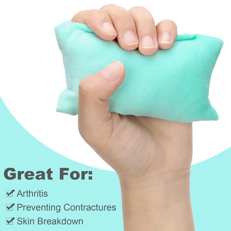 6 Pcs Palm Grip Protector Hand Contracture Cushion with Elastic Band Sweat Resistant Soft Washable Hand Palm Protector Physical Therapy Hand Exercisers for Right Left Finger