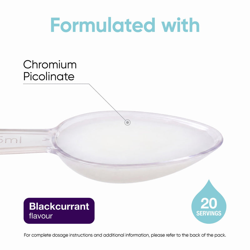 Chromium Picolinate Liquid 200µg (100ml) – High Strength Liquid Chromium Supplement – Supports Blood Sugar Balance & Metabolism – Fast Absorbing Chromium Drops, Vegan – 20 Day Supply