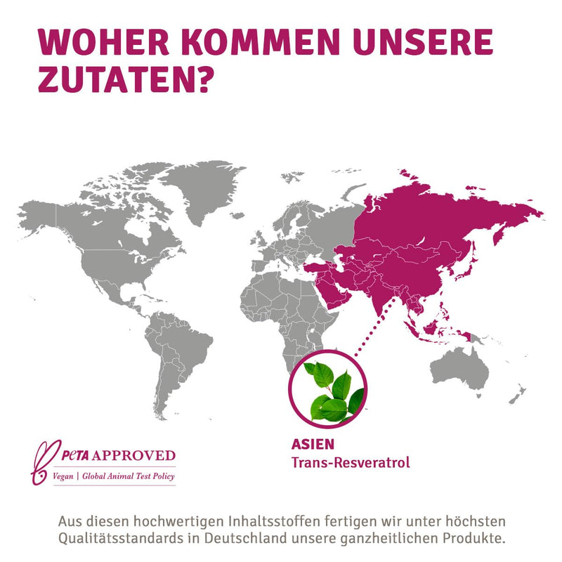 [Australia] - InnoNature® Trans-Resveratrol capsules I from Japanese knotweed I 60 capsules, 500mg, vegan without additives 