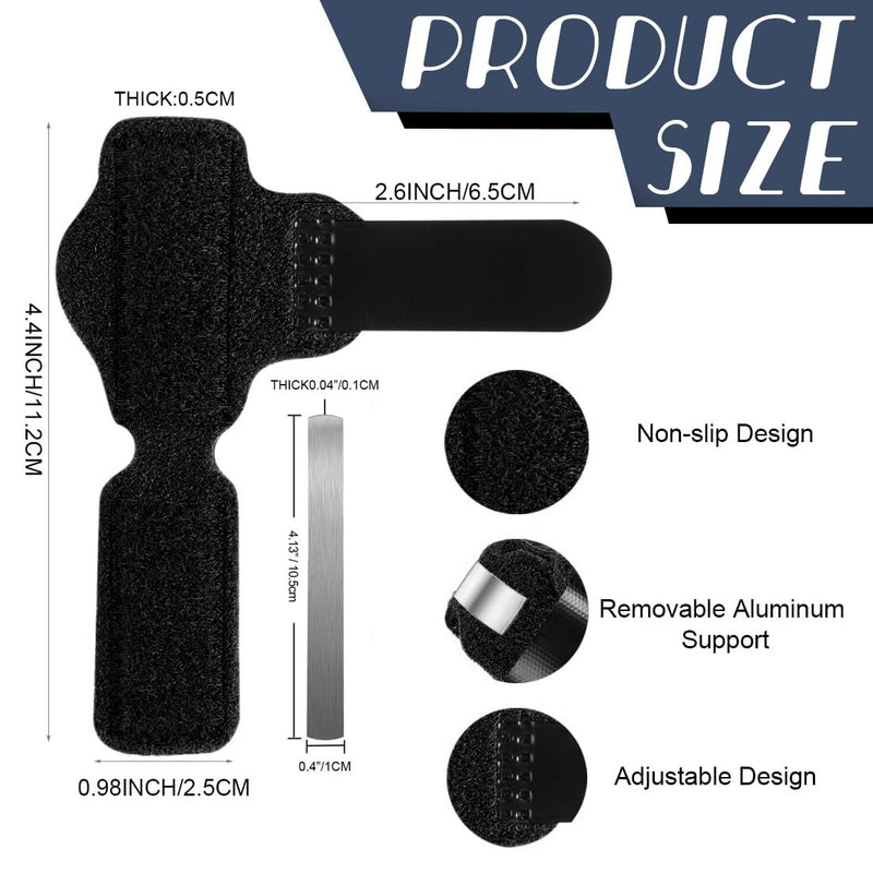 [Australia] - LYQNIHOB Toe splint for the treatment of hammer toes, claw and broken toes, supports toe straightening and fixation, suitable for different toes, colour: black, 1 piece. 