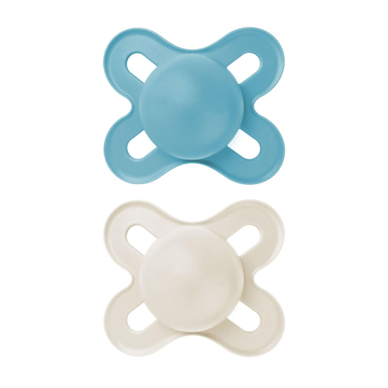 MAM Original Start Matte Newborn Baby Pacifier, Best Pacifier for Breastfed Babies, Sterilizer Case, Boy, 0-3 (Pack of 2)