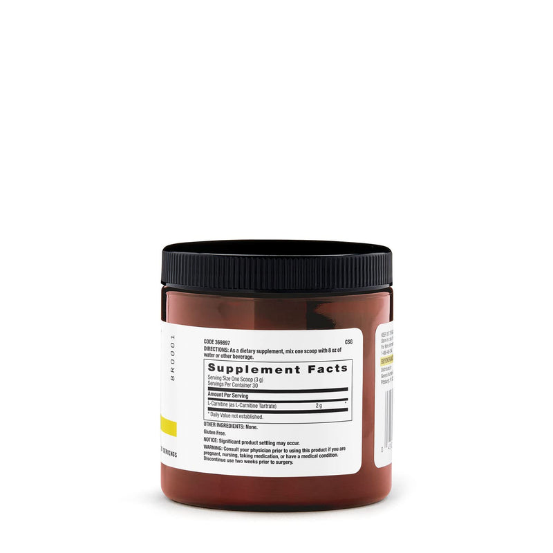 [Australia] - BEYOND RAW Chemistry Labs L-Carnitine Powder | Fuels Exercise and Supports Recovery | 30 Servings 30 Servings (Pack of 1) 