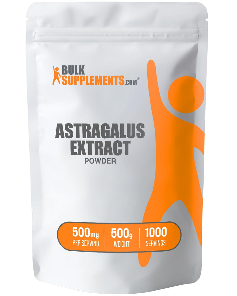 BulkSupplements.com Astragalus Extract Powder - from Astragalus Root, Astragalus Supplement - Vegan & Gluten Free, Astragalus Powder - 500mg per Serving, 500g (1.1 lbs) (Pack of 1) 1.1 Pound (Pack of 1)