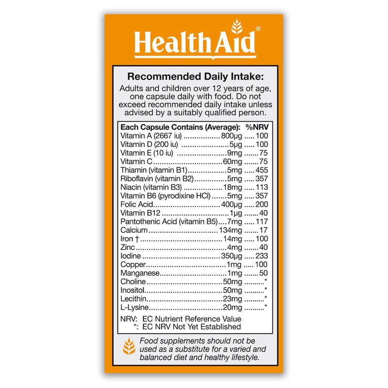 HealthAid Gericaps - 100 Capsules
