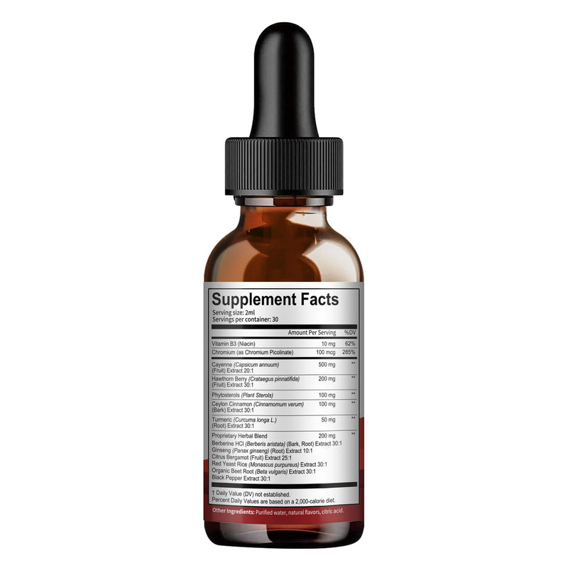 [Australia] - Cayenne Pepper Drops Liposomal Liquid Supplement, 13-in-1 Cayenne Pepper Drops with Beet Root, Vitamin B3, Hawthorn Berry, Panax Ginseng, Berberine, Ceylon Cinnamon, Turmeric Curcumin Extract 1 