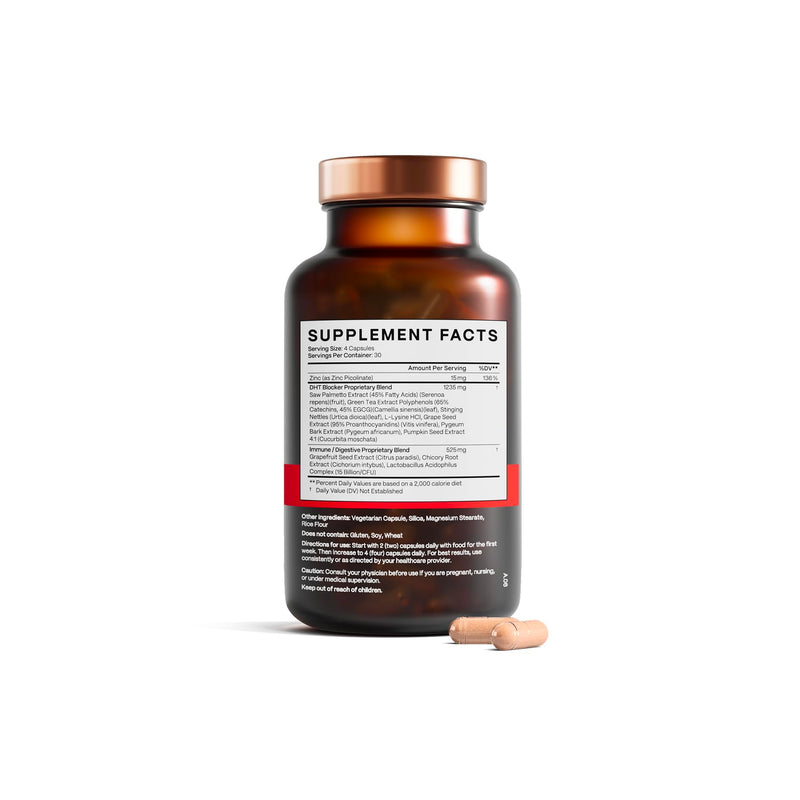 DHT Blocker - Hair Growth Supplement for Genetic Thinning for Men and Women | Guaranteed, Backed by 20 Years of Experience in Hair Loss Treatment Clinics
