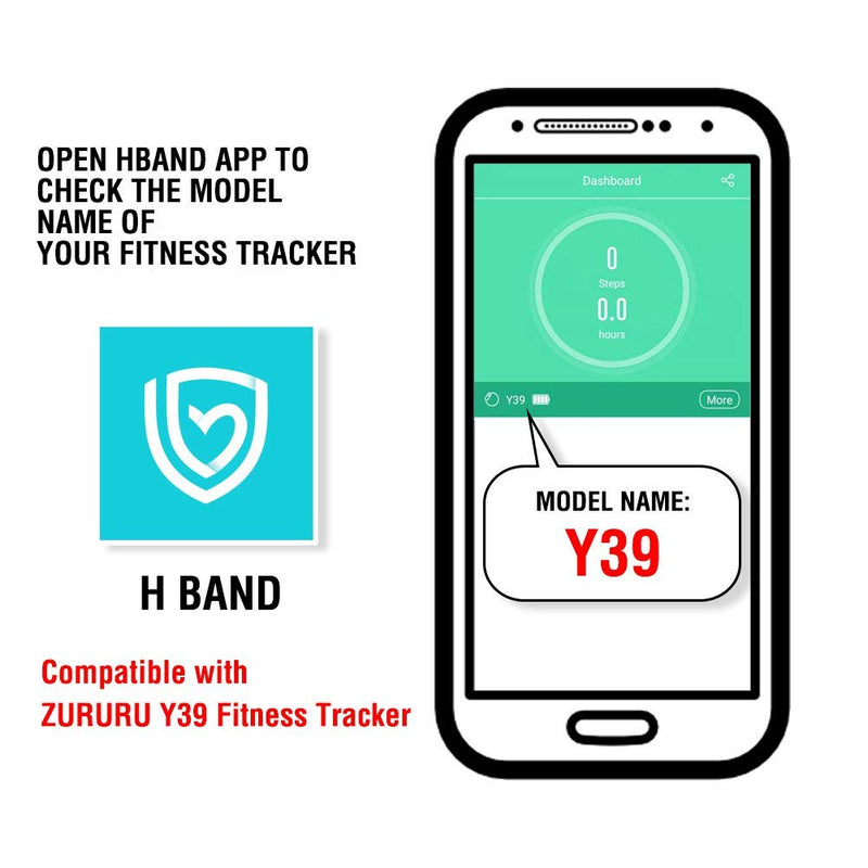 [Australia] - ZURURU Replacement Bands Y39 Fitness Tracker Blue 