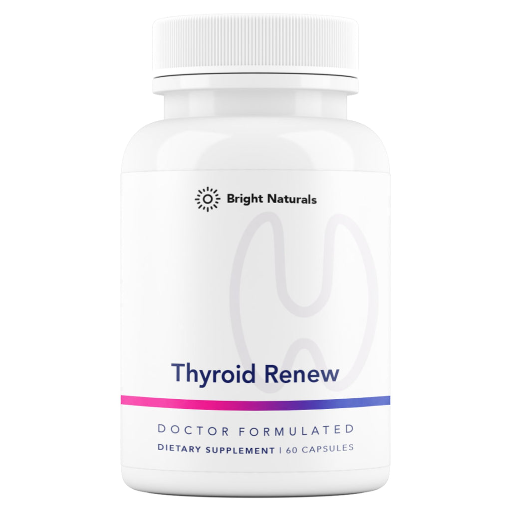 Thyroid Renew Supplement - Women’s Thyroid Support for Focus and Energy with Zinc Selenium Copper and Thyroid Superfoods - Made in The USA, 60 Capsules