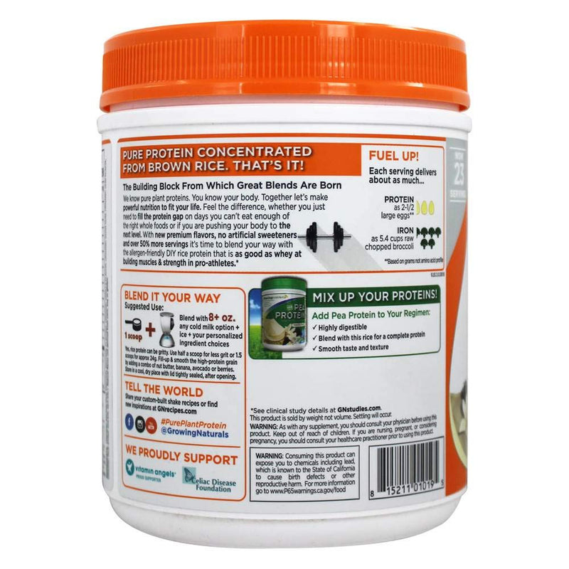 [Australia] - Organic Rice Protein Vanilla Power, 16.8 oz 