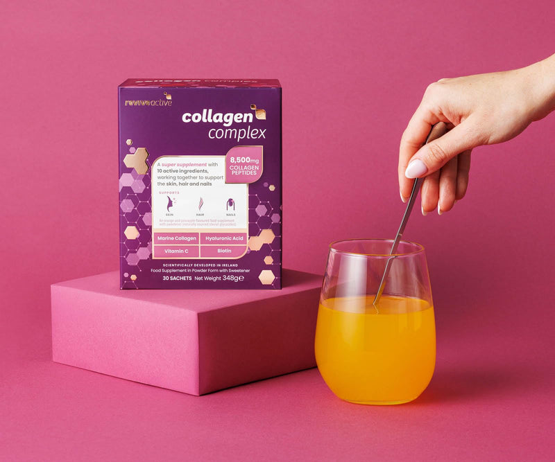 Revive Active Collagen Complex, 8,500mg Marine Collagen with Hyaluronic Acid, 5 Vitamins & 3 Minerals to Support Skin, Hair and Nails, 1 Daily Sachet, 30 Day Supply