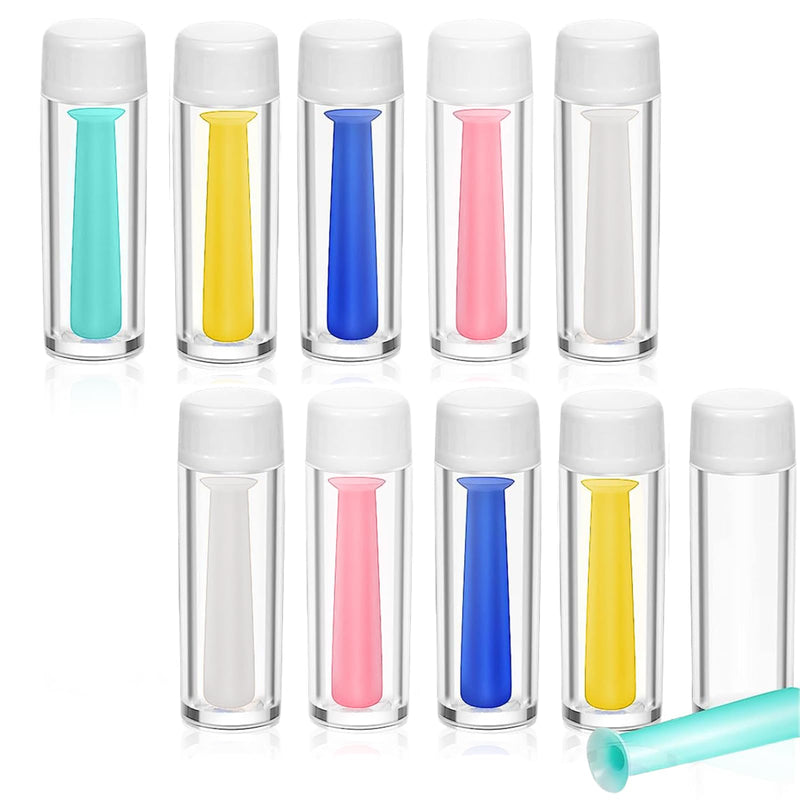 [Australia] - Contact Lens Insertion Aid Pack of 10 Contact Lens Suckers Simple Silicone for Hard and Soft Lenses Contact Lens Sucker Soft Lenses Contact Lens Sucker Hard Lenses with Bottle 
