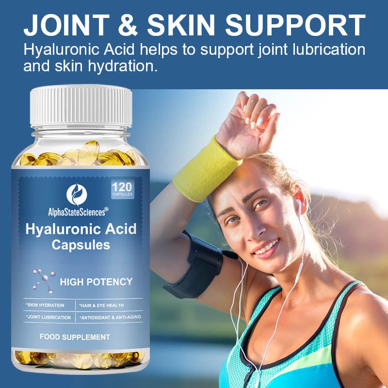 RevitalizeXtra Hyaluronic Acid - 120 SoftGel Capsules, Hyaluronic Acid 250mg, Vitamin C 25mg, Biotin 5000mcg - 2 Month Supply for Radiant Skin, Hair, and Joint Health