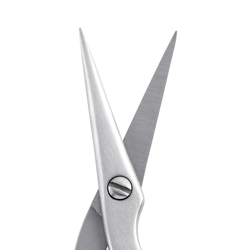 Tweezerman Brow Shaping Scissors and Brush - Stainless Steel Eyebrow Trimming Scissors for Women and Men