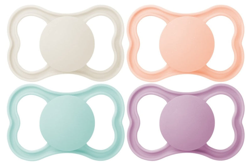 MAM Air Matte Pacifiers, for Sensitive Skin, Best Pacifier for Breastfed Babies, Girl Pacifiers, 16+ Months, 4 Count