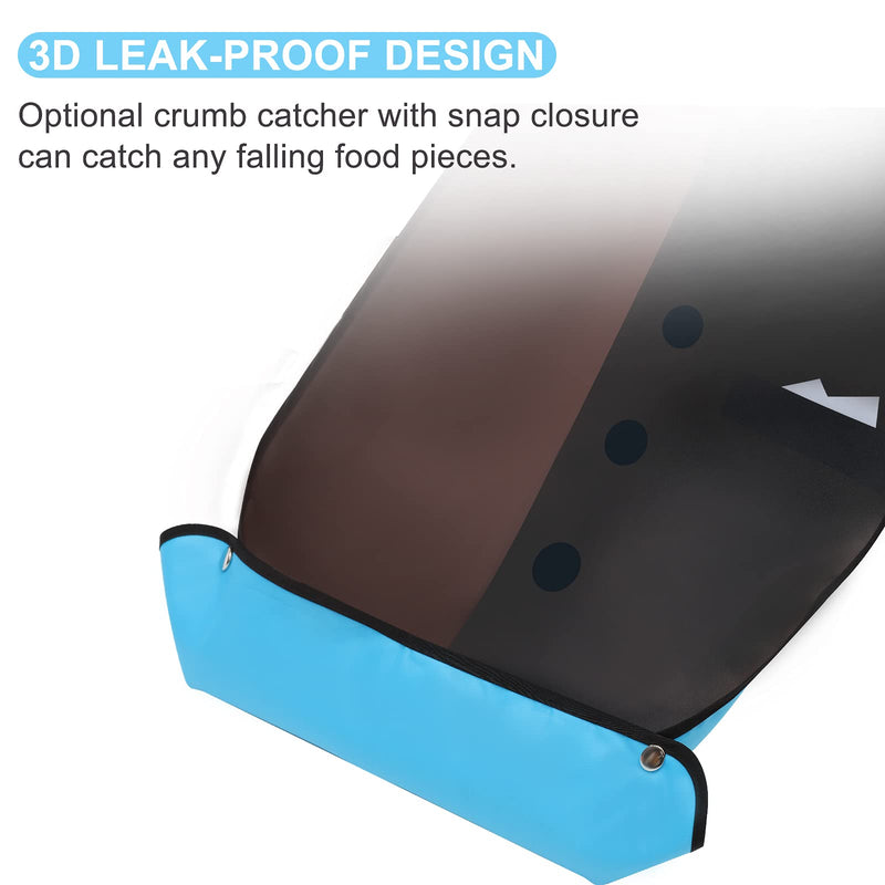 [Australia] - Adult Bibs, Bibs for Adults Eating Washable, Reusable Adult Clothing Protectors with Crumb Catcher Style 1 