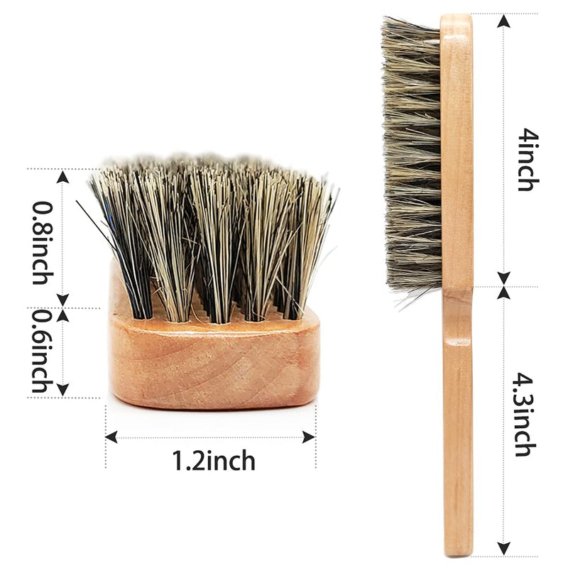 Beard Brush for Men with 100% Natural Bristles - Thick Facial Hair Styling Tool & Blow Dry Brush, Wooden Handle Grooming Kit for Daily Care, Detangling & Itch Relief | Mens Beard Care Gift Set 54A BRUSH