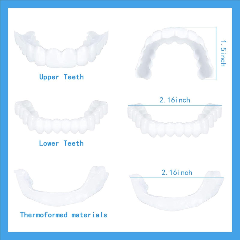 2 Pairs, Temporary Nature and Comfortable, Regain Confidence White