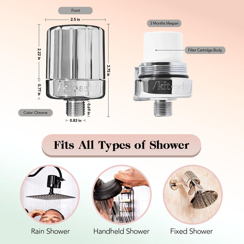 Kitsch Spray Bottle (Terracotta) & Shower Head Filter with Discount