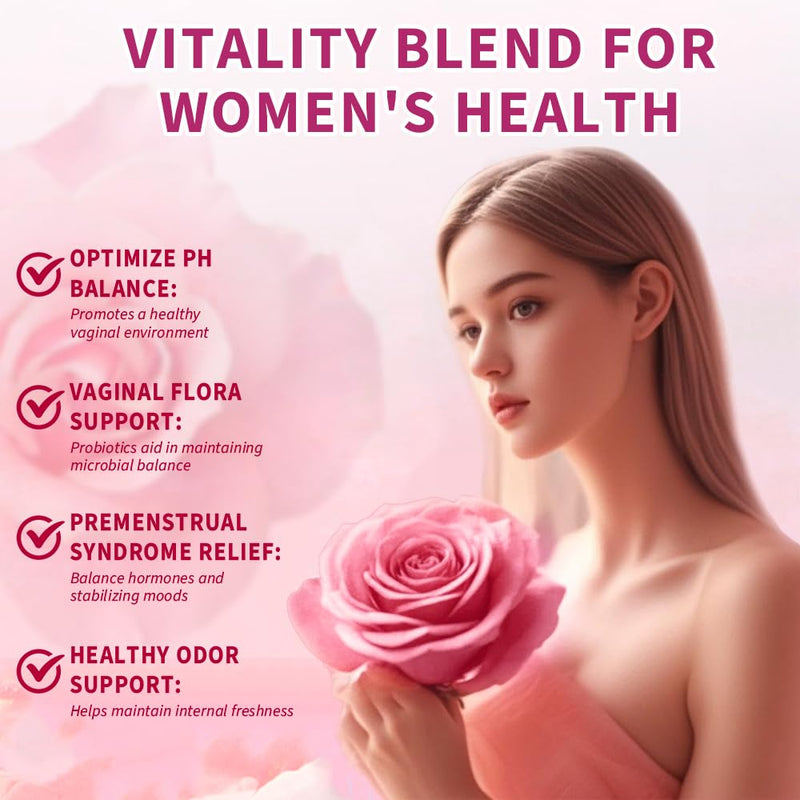Pheromone Gummies, Premium Feminine Balance Gummies for Women's Health & Wellness, Strawberry Flavor -60 Gummies -30 Servings