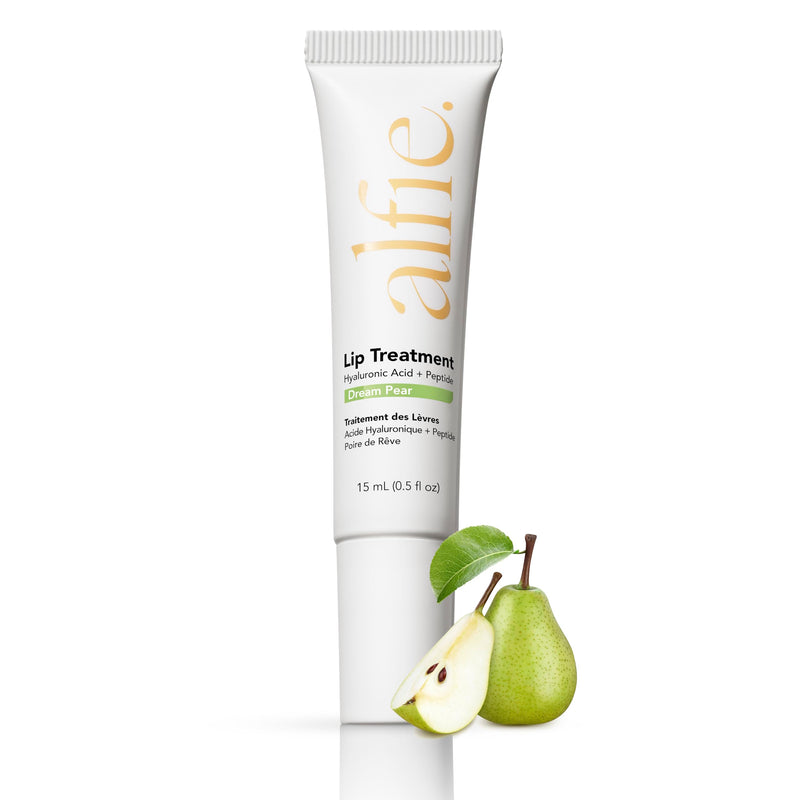 Alfie Hyaluronic Acid Lip Booster -Pear Flavor -15ml/0.5 Fl. Oz -Peptide Lip Treatment -Lip Plumper and Filler -Lip Serum and Moisturizer -Hydrating Treatment for Lip Volume -Vegan Friendly, Non-Toxic Pear