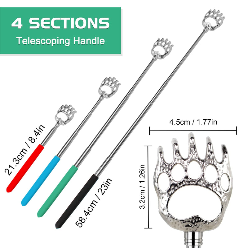[Australia] - HOFASON 6 Pack Back Scratcher Fathers Day Dad Gifts, White Elephant Gifts for Adults, Stocking Stuffers for Men Women Teens, Prizes for Adults (Muti) Muti 