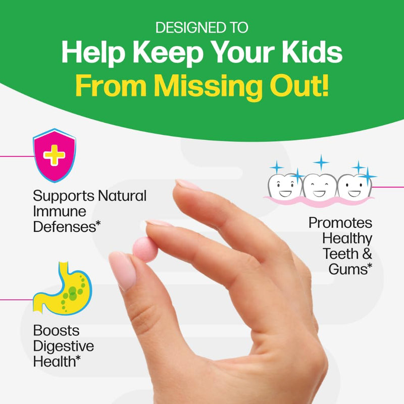 Culturelle Daily Chewable Probiotics for Kids Ages 3+, Berry Flavor, 30 Ct | From the #1 Pediatrician Recommended Brand± Promotes Digestive Gut Health, Oral Care & Immune Support* 5B CFUs, Gluten Free 30 Count (Pack of 1)